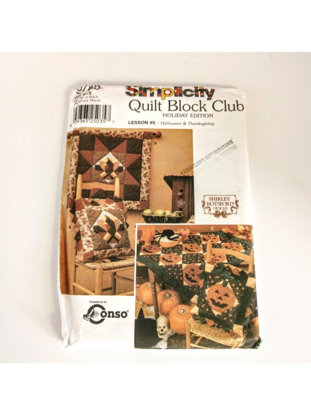 Simplicity 9788 Quilt Block Club Pattern Holiday Xmas Botsford Sew Uncut Pattern